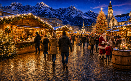 Marchés de Noël dans les Dolomites