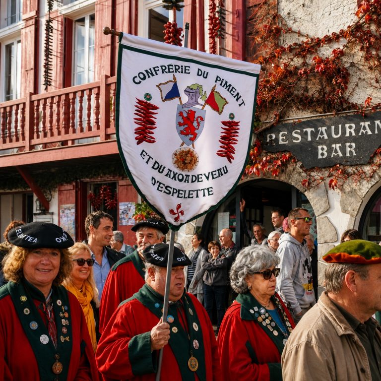 Confrérie du Piment lors de la Fête du Piment d’Espelette
