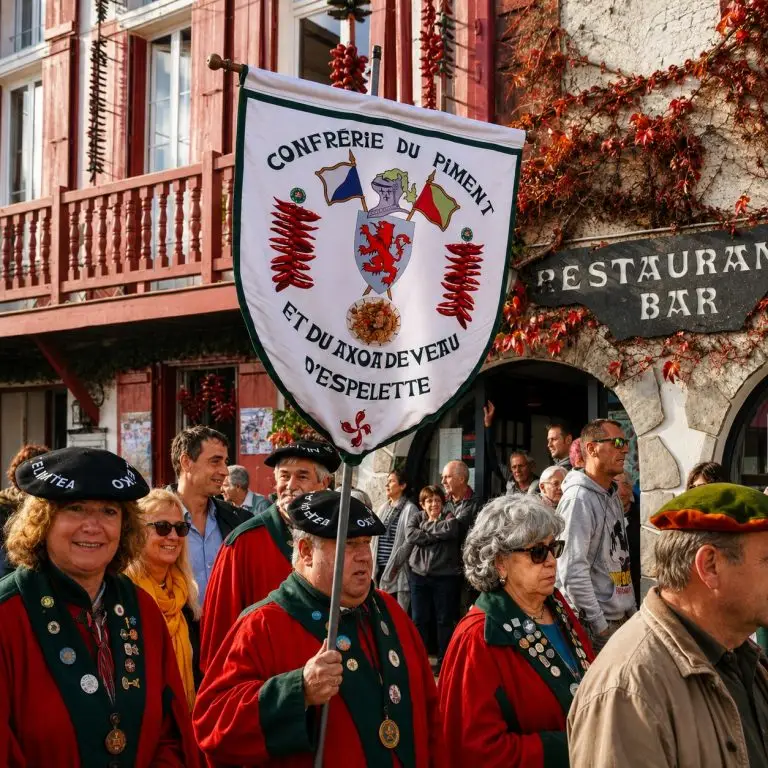 Confrérie du Piment lors de la Fête du Piment d’Espelette